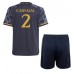 Günstige Real Madrid Daniel Carvajal #2 Babykleidung Auswärts Fussballtrikot Kinder 2023-24 Kurzarm (+ kurze hosen)